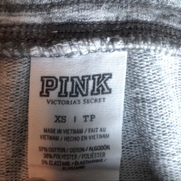 Victoria Secret PINK Grey Sweatpants 🏝Tropical ☀️ - Picture 4 of 5